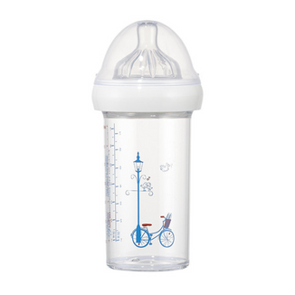 Le Biberon Francais, butelka ze smoczkiem do karmienia niemowląt, tritanowa, rower, od 6 miesiąca, 210 ml - zdjęcie produktu
