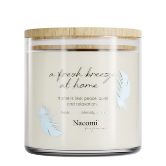 Nacomi Fragrances, świeca sojowa, zapachowa, A fresh breeze at home, 450 g - zdjęcie produktu