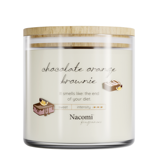 Nacomi Fragrances, świeca sojowa, zapachowa, Chocolate orange brownie, 450 g - zdjęcie produktu