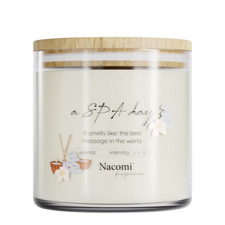 Nacomi Fragrances, świeca sojowa, zapachowa, A Spa day, 450 g - zdjęcie produktu