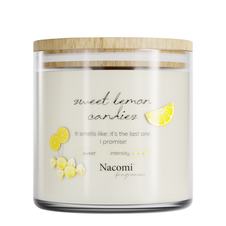 Nacomi Fragrances, świeca sojowa, zapachowa, Sweet lemon candies, 450 g - zdjęcie produktu
