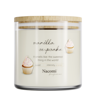 Nacomi Fragrances, świeca sojowa, zapachowa, Vanilla cupcake, 450 g - zdjęcie produktu