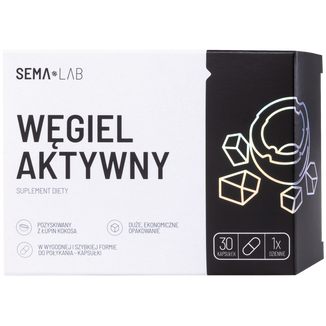 SEMA Lab Węgiel Aktywny, 30 kapsułek KRÓTKA DATA SEMA Lab Węgiel Aktywny, 30 kapsułek KRÓTKA DATA - zdjęcie produktu