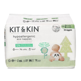Kit&Kin, biodegradowalne pieluszki jednorazowe, rozmiar 2 Midi, 4-8 kg, 38 sztuk - miniaturka zdjęcia produktu