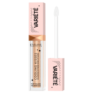 Eveline Cosmetics Variete Cooling Kiss, błyszczyk zwiększający objętość ust z efektem chłodzącym, nr 01, 6,8 ml - zdjęcie produktu