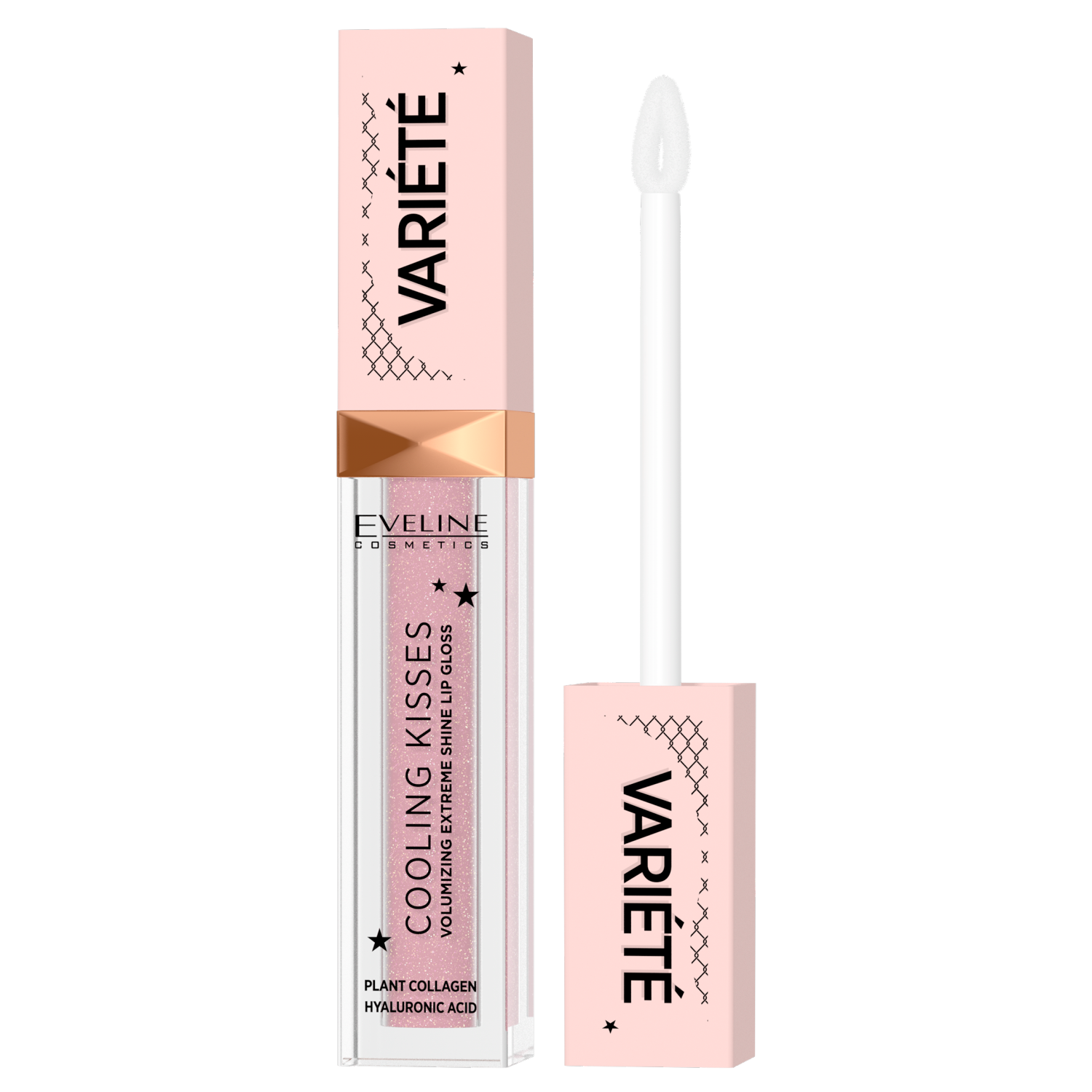 Nieznana Eveline Cosmetics Variete Cooling Kiss, błyszczyk zwiększający objętość ust z efektem chłodzącym, nr 02, 6,8 ml