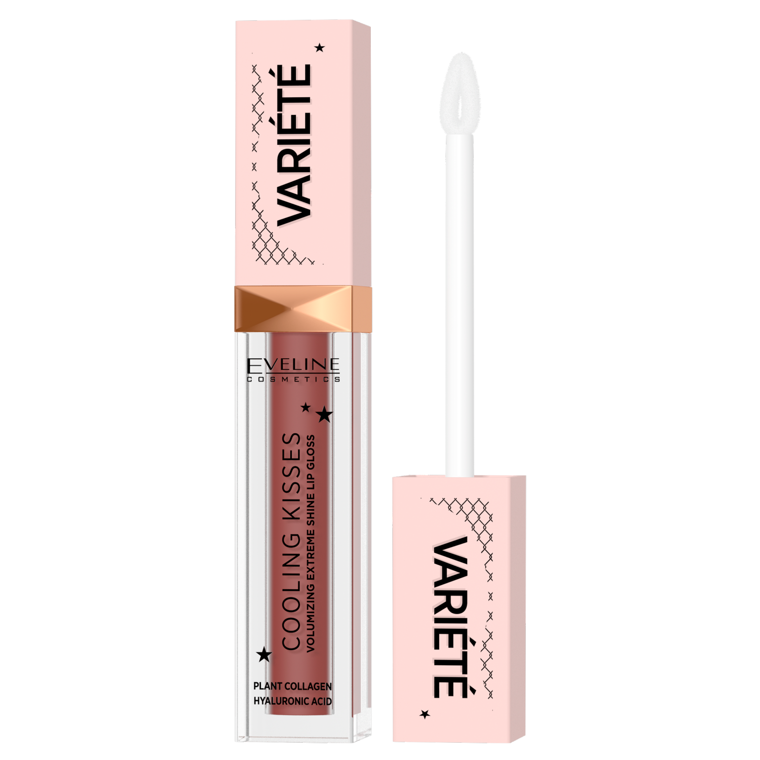 Nieznana Eveline Cosmetics Variete Cooling Kiss, błyszczyk zwiększający objętość ust z efektem chłodzącym, nr 04, 6,8 ml