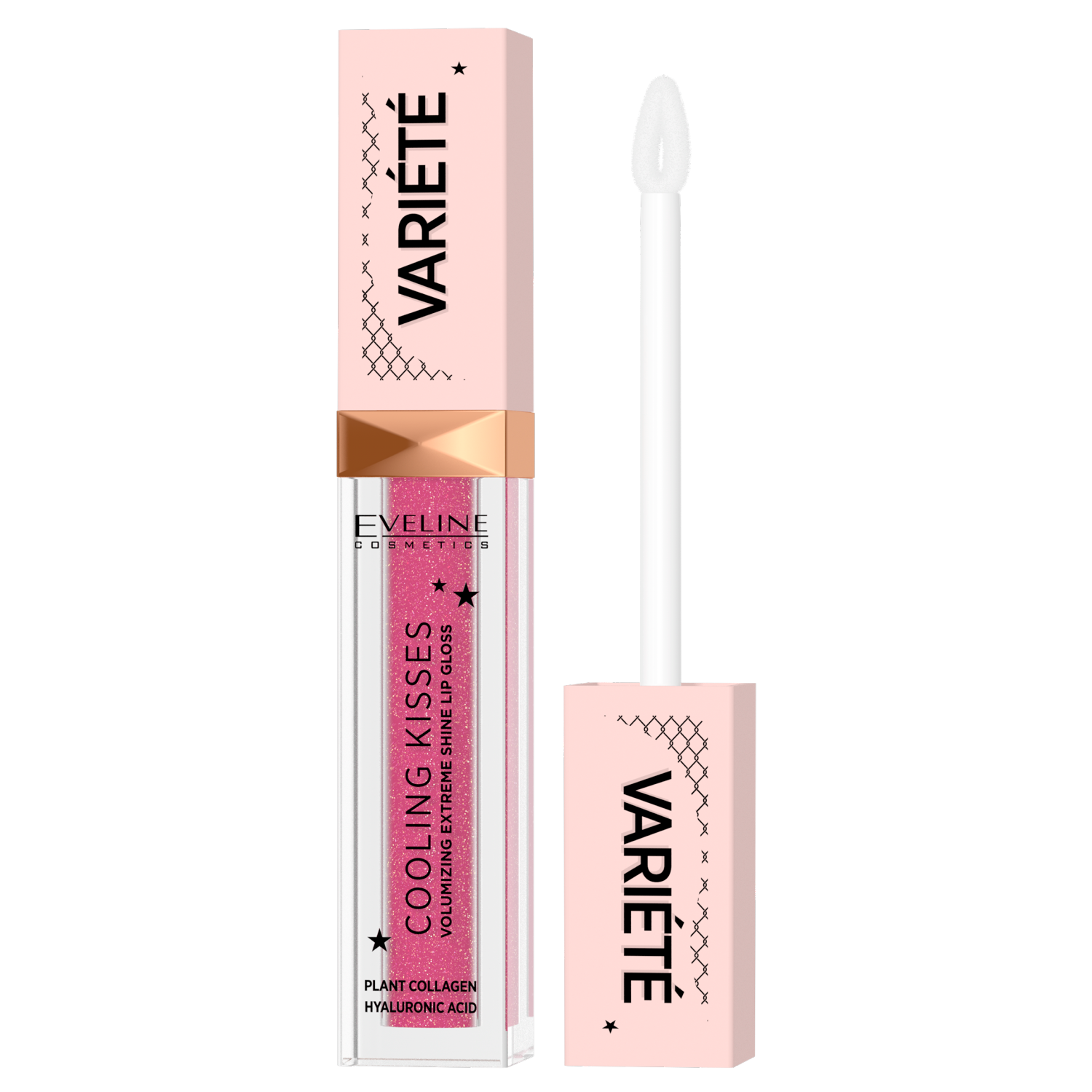 Nieznana Eveline Cosmetics Variete Cooling Kiss, błyszczyk zwiększający objętość ust z efektem chłodzącym, nr 06, 6,8 ml