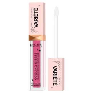 Eveline Cosmetics Variete Cooling Kiss, błyszczyk zwiększający objętość ust z efektem chłodzącym, nr 06, 6,8 ml - zdjęcie produktu