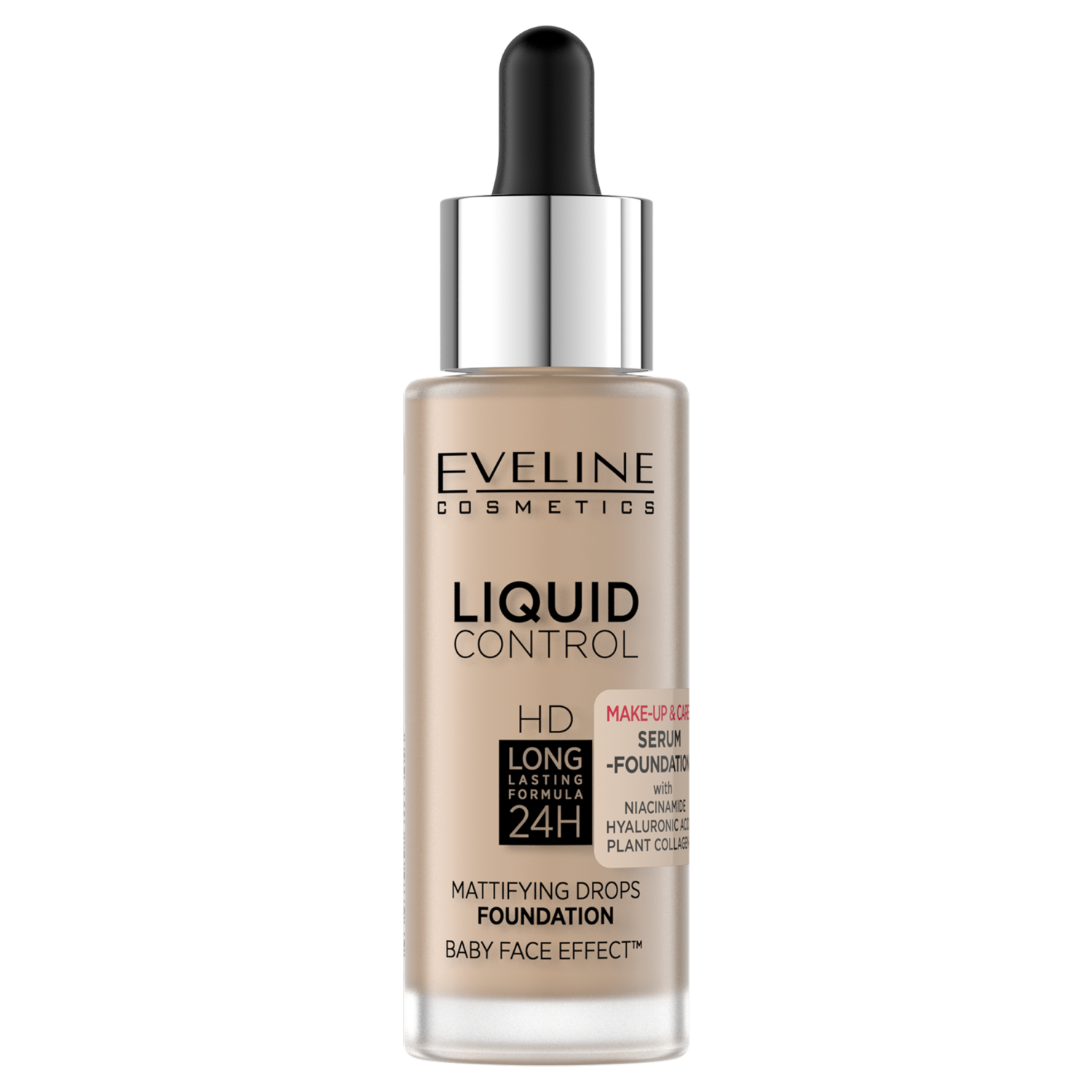 Nieznana Eveline Cosmetics Liquid Control HD 35 Natural Beige, podkład matujący, 32 ml