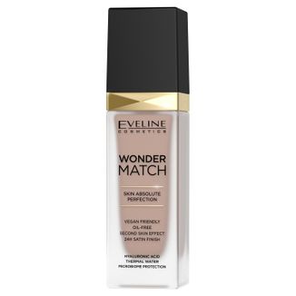 Eveline Cosmetics Wonder Match, luksusowy podkład dopasowujący się, nr 45 Honey, 30 ml - zdjęcie produktu
