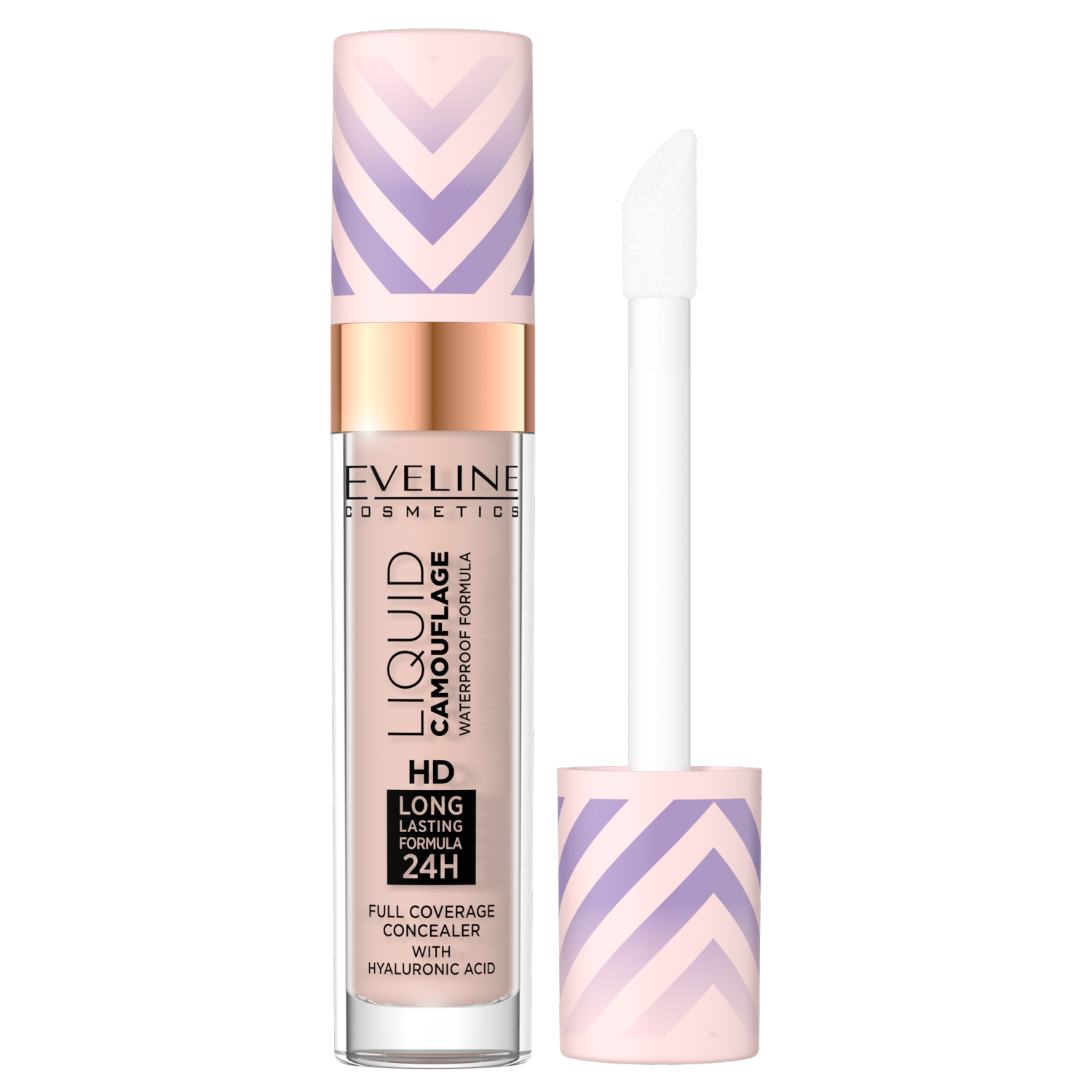 Nieznana Eveline Cosmetics Liquid Camuflage, wodoodporny korektor z kwasem hialuronowym, nr 03, Soft Natural, 7 ml