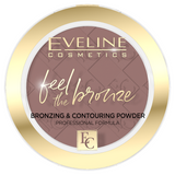 Eveline Cosmetics Feel The Bronze, puder brązujący, 02 Chocolate Cake, 4 g - miniaturka zdjęcia produktu