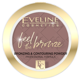 Eveline Cosmetics Feel The Bronze, puder brązujący, 02 Chocolate Cake, 4 g - zdjęcie produktu