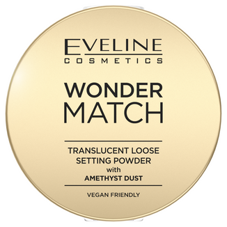 Eveline Cosmetics Wonder Match, puder utrwalający z ametystowym pyłkiem, 6 g - zdjęcie produktu