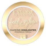 Eveline Cosmetics Feel the Glow, rozświetlacz, nr 01, Sparkle, 4,2 g - miniaturka zdjęcia produktu
