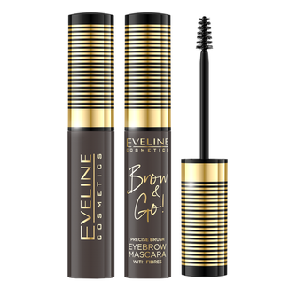 Eveline Cosmetics Brow & Go, maskara do brwi, 02 Dark, 6 ml - zdjęcie produktu