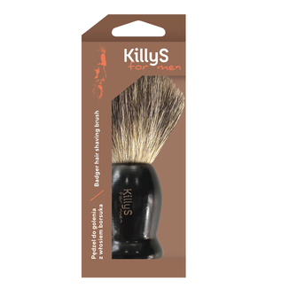 KillyS For Men, pędzel do golenia z włosiem borsuka, 1 sztuka - zdjęcie produktu