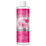 Eveline Cosmetics Organic, łagodzący płyn micelarny 5w1, Peonia, 400 ml - miniaturka zdjęcia produktu