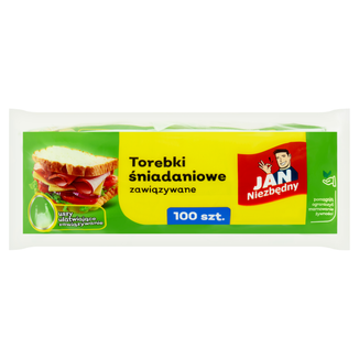 Jan Niezbędny, torebki śniadaniowe, zawiązywane, 100 sztuk - zdjęcie produktu