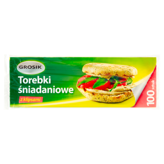 Grosik, torebki śniadaniowe, 17 cm x 24 cm, 100 sztuk - zdjęcie produktu