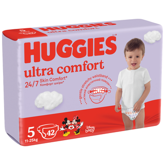 Huggies Ultra Comfort, pieluchy, Disney, rozmiar 5, 11-25 kg, 42 sztuki - zdjęcie produktu