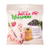 Crispy Natural Jabłka Wiosenne, suszone chipsy z jabłka wiosennego z sokiem z czarnej porzeczki i witaminami C i E, 18 g - miniaturka zdjęcia produktu