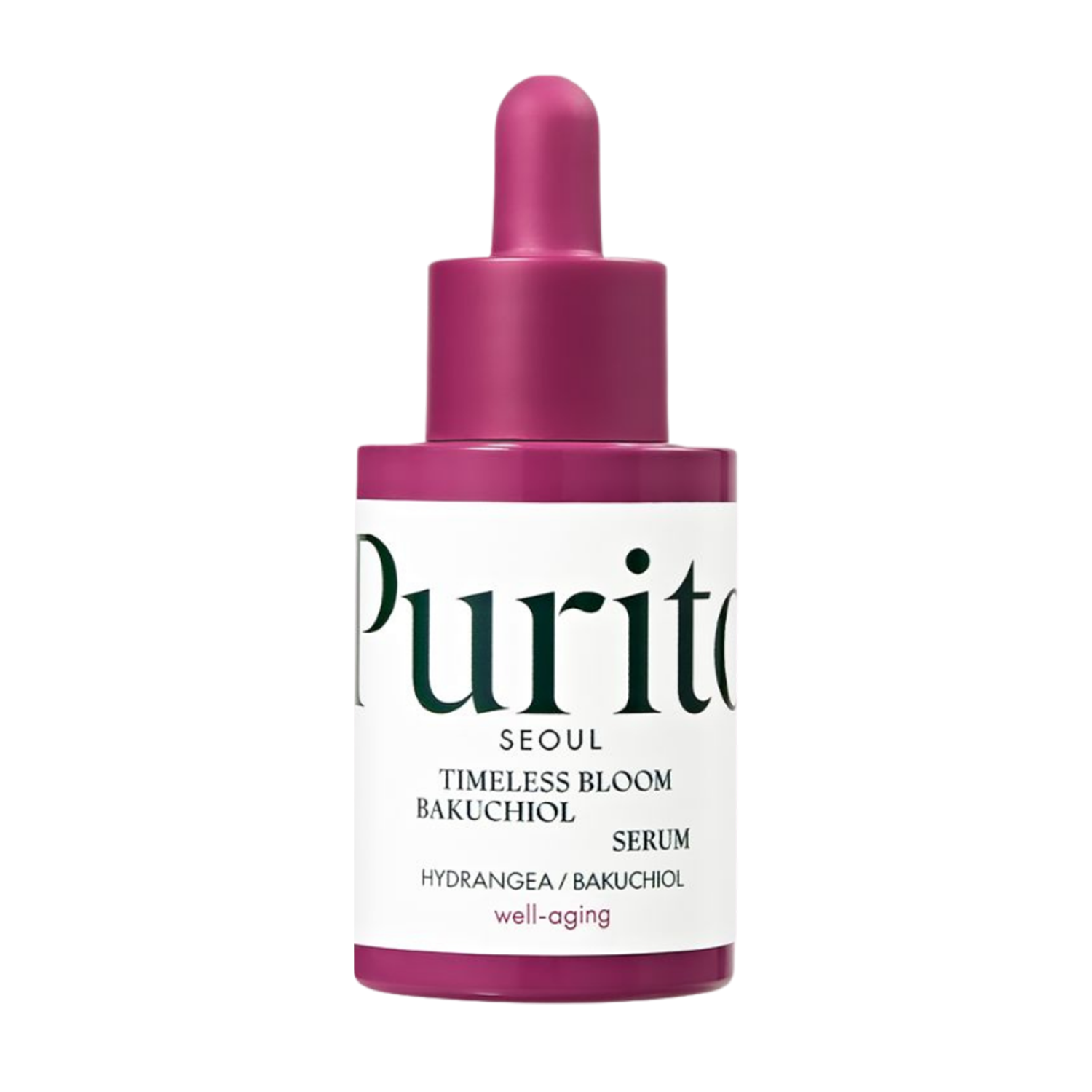 Nieznana Purito Timeless Bloom, przeciwzmarszczkowe serum z bakuchiolem, 30 ml