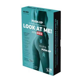 Veera Look at Me infraRED, rajstopy antycellulitowe Push-up, make-up, rozmiar S - zdjęcie produktu
