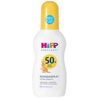 HiPP Babysanft, balsam ochronny na słońce, spray, SPF 50+, 150 ml - zdjęcie produktu