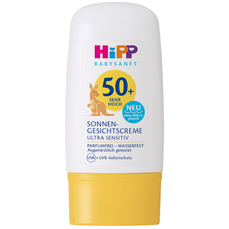HiPP Babysanft, krem ochronny do twarzy na słońce, SPF 50+, 30 ml - zdjęcie produktu