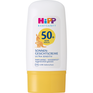 HiPP Babysanft, krem ochronny do twarzy na słońce, SPF 50+, 30 ml - zdjęcie produktu