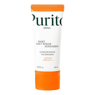 Purito Daily Soft Touch Sunscreen, wysokowydajny krem przeciwsłoneczny z ceramidami, SPF 50+, 60 ml - zdjęcie produktu