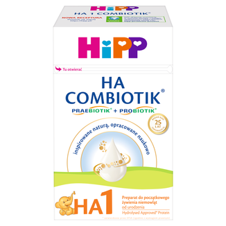 HiPP HA 1 Combiotik, mleko początkowe, od urodzenia, 600 g - zdjęcie produktu