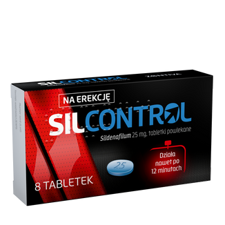 Silcontrol 25 mg, 8 tabletek USZKODZONE OPAKOWANIE - zdjęcie produktu