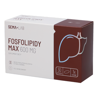 SEMA Lab Fosfolipidy Max 600 mg, 30 kapsułek USZKODZONE OPAKOWANIE - zdjęcie produktu
