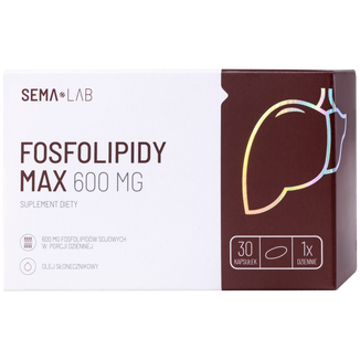 SEMA Lab Fosfolipidy Max 600 mg, 30 kapsułek USZKODZONE OPAKOWANIE - zdjęcie produktu