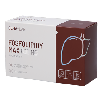 SEMA Lab Fosfolipidy Max 600 mg, 30 kapsułek - zdjęcie produktu