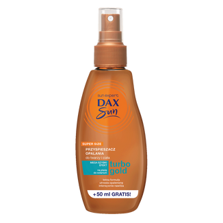 DAX Sun Turbo Gold, przyspieszacz opalania do twarzy i ciała, 200 ml - zdjęcie produktu