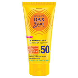 DAX Sun, krem ochronny do twarzy, SPF 50+, 50 ml - zdjęcie produktu