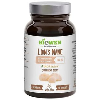 Biowen Lion’s Mane, 90 kapsułek Biowen Lion’s Mane, 90 kapsułek - zdjęcie produktu