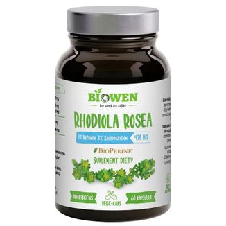 Biowen Rhodiola Rosea, 60 kapsułek - zdjęcie produktu