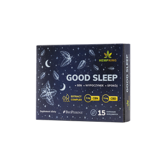 HempKing Good Sleep, 15 kapsułek roślinnych KRÓTKA DATA - zdjęcie produktu