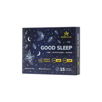 HempKing Good Sleep, 15 kapsułek roślinnych - zdjęcie produktu