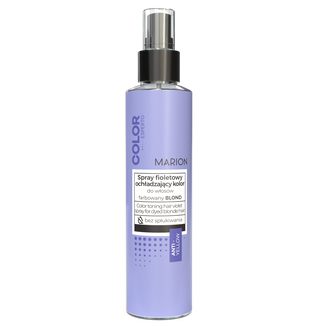 Marion Color Esperto, spray fioletowy ochładzający kolor do włosów farbowanych, blond, 150 ml - zdjęcie produktu