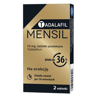 Tadalafil Mensil 10 mg, 2 tabletki powlekane - zdjęcie produktu