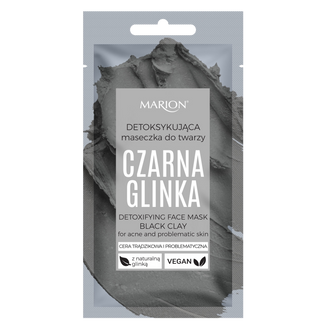 Marion Czarna Glinka, detoksykująca maseczka do twarzy, 8 ml KRÓTKA DATA - zdjęcie produktu