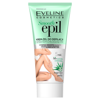 Eveline Cosmetics Smooth Epil, łagodzący krem-żel do depilacji, 175 ml - zdjęcie produktu