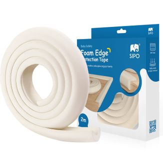 Sipo, taśma piankowa zabezpieczająca ostre krawędzie, ecru, 2 metry - zdjęcie produktu