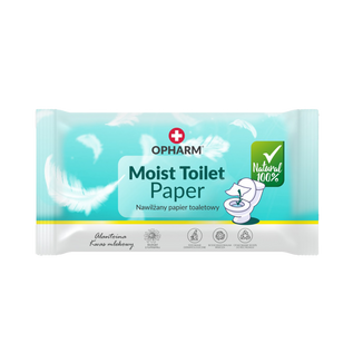 Opharm Moist Toilet Paper, nawilżany papier toaletowy, 48 sztuk KRÓTKA DATA - zdjęcie produktu